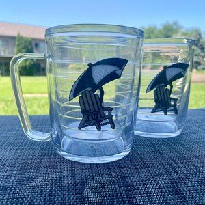 Tervis Mugs featuring blue & white Adirondack chairs
